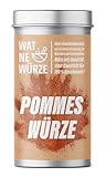 WAT NE WÜRZE Pommes frites Gewürz Salz, 280 g Profi Imbiss Freibad Pommessalz...