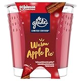Glade Duft-Kerze im Glas Warm Apple Pie, bis zu 27 Stunden Brenndauer, 6er Pack...