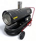 DeTec. DT-30Di indirekte Dieselheizgebläse 30kW 56L Tank Dieselkanone 30000W...