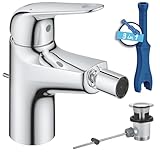 GROHE Swift- Bidetarmatur (wassersparend, ~16cm hoch, inkl. Montagewerkzeug,...