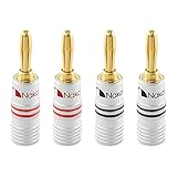 Nakamichi 24K vergoldeter Bananenstecker 12 AWG - 18 AWG Gauge Größe 4mm für...