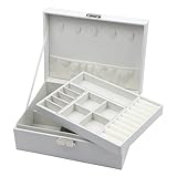 Homeanda Schmuckkästchen Damen Schmuckschatulle mit Schlüssel - Schmuckbox aus...