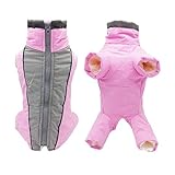Hundejacke Hundemantel Wasserdicht Fleece gefüttert Warme Winterjacke Hunde...