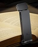86lux Leselampe Buch Klemme，Wiederaufladbare Buchlampe zum Lesen im...