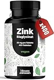 Zink Tabletten hochdosiert 25mg - 400 Tabletten hochdosiert mit Zink-Bisglycinat...