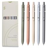 UIXJODO Gelstifte, 5 Stück 0,5 mm japanische schwarze Tinte, feine Spitze,...