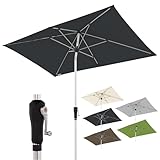 Doppler Sonnenschirm für den Garten SL-AZ Auto Tilt 220x140 cm Anthrazit I...