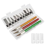 WOLMIK 3 Stück Cutter für DIY Art Work Cutting, Skalpell mit 10 Ersatzklingen,...