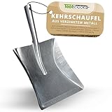 ToolSpace Kehrschaufel aus verzinktem Metall - Müll Schaufel Metall Garten |...
