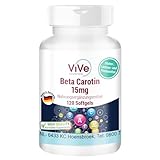 Beta Carotin 15 mg - 120 Softgels - 2,5 mg Retinoläquivalent (RAE) / 5000 I.E....