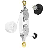Seilzug mit Metalllager 4400 LB, 8:1 Flaschenzugsystem, Flaschenzug 2200 LB...