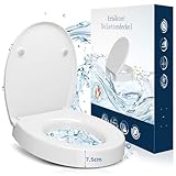 Toilettensitzerhöher, WC Sitzerhöhung 7.5 cm aus Duroplast - Erhöhter...