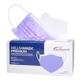 Wellsamed Wellsamask 50 Stück medizinischer Mundschutz Type IIR mit Gummizug,...