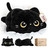 Mewaii Süßes Katze Plüschtiere Kawaii Plüschkissen Schwarze Katze Stofftiere...
