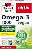 Doppelherz Omega-3 1000 vegan - Hochdosierte Omega-3-Fettsäuren EPA & DHA aus...