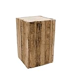 Spetebo Design Holz Hocker eckig - 30x20 cm - Blumenhocker Beistelltisch...