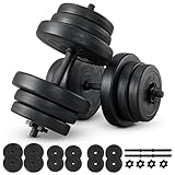 ArtSport 2er Hantelset 40kg - Kurzhantel Set mit 2 Kurzhanteln, 12...