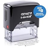 GENIE S-884 ECO Stempel Set mit Stempelkissen | Adressstempel | Automatikstempel...