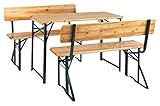 Stagecaptain BBDL-119 NT Hirschgarten Bierzeltgarnitur mit Lehne für Balkon -...