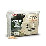 Zirbenbettdecke LEICHT | 140x200cm für at - für Sommer, angenehmes Gewicht |...