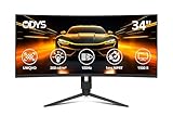 ODYS Gaming Monitor XP34 PRO-X - 34 Zoll (86 cm), Curved (1500R), 180 Hz, UWQHD...