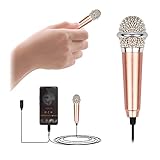 Vesaneae Mini-Mikrofone für Karaoke, tragbar, kabelgebundenes Mikrofon aus...