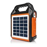 EASYmaxx Solar-Generator Kit 4500mAh | 2 Auflademodi: Solarpanel oder USB | Zum...