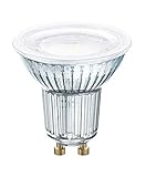 OSRAM Dimmbare PAR16 LED Reflektorlampe mit GU10 Sockel, Warmweiss (2700K), Glas...