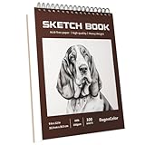DagouColor 100 Blatt Spiralgebundener Sketch Book Skizzenbuch, Säurefreies...