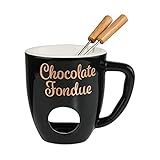 BUTLERS Schokoladenfondue Set für 2 Personen – CHOCOLATE FONDUE – Teelicht...