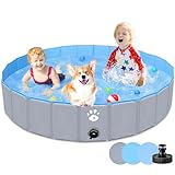 Gindoly Hundepool,Faltbare Hundepools für Kleine, Mittlere&Große,Swimmingpool...