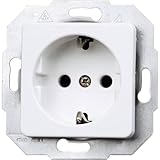 Kopp Europa 1-Fach für den Haushalt, 250V (16A), IP20, Schutzkontakt-Steckdose...