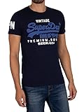 Superdry Herren VL T-Shirt blau XL