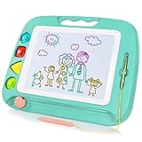 SGILE Große Magnetische Maltafel Zaubertafel Kinder, Magnet Magnettafel mit 4...