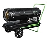 Ölheizgebläse VM-50D | Diesel Heizkanone 50 kW | Ölheizer 56LTank Heizöl...