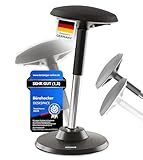 DESKSPACE Motion Ergonomischer Sitz- und Stehhhocker - Höhenverstellbarer...