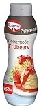 Dr. Oetker Professional, Dessertsoße Erdbeere, Ohne Kochen, Soße in 850 ml...