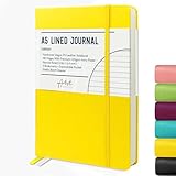STATIONERY ISLAND Notizbuch A5 Liniert, Journal Hardcover mit 120 g/m² Dickem...
