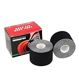 Schwarze Physiotape für Knie, Knöchel, Fuß und mehr, perfektes Kinesiotape...