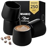 MIAMIO - Keramik Tassen 4er Set (250 ml) / Tassen aus Keramik ohne...