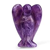 XIANNVXI Schutzengel Geschenk Amethyst Engel Figur Heilung Kristall Edelsteine...
