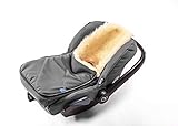 Fußsack für Babyschale Hofbrucker - kuscheliger universal Lammfellfußsack,...