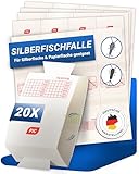 PIC Silberfischfalle 20x - 100% Giftfrei - Mittel gegen Silberfische mit Starkem...