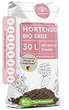 Bio Hortensienerde 30 L - Blumenerde für Hortensien aus 40% weniger Torf -...