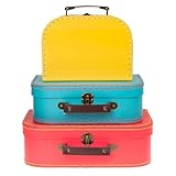 Jewelkeeper - Pappkoffer, Satz von 3 - Storage Geschenkboxen für Geburtstag,...