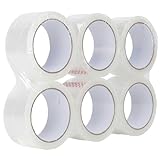 Fousenuk 6 paketklebeband Rollentransparent, Klebeband Transparent 48mmx66m,...