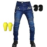 SHUOJIA Motorradjeans Für Männer Und Frauen, Motorradhosen Motorradjeans...