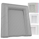 Baby'ness Wasserfest Wickelauflage - 50x70 cm - Hochwertig, Abwischbar, Leicht...