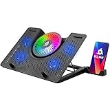 KLIM Nova + Laptop-RGB-Kühler- 11 bis 19 Zoll + Laptop-Gaming-Kühlung +...