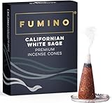 Fumino Räucherkegel mit frischem Duft Kalifornischer Weißer Salbei – 1 Box...